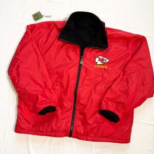 Vintage Kansas City Chiefs Pro Player Reversible Zip Up Jacket - XXL